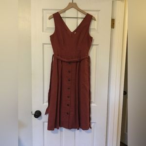 Gap cotton/linen blend dress